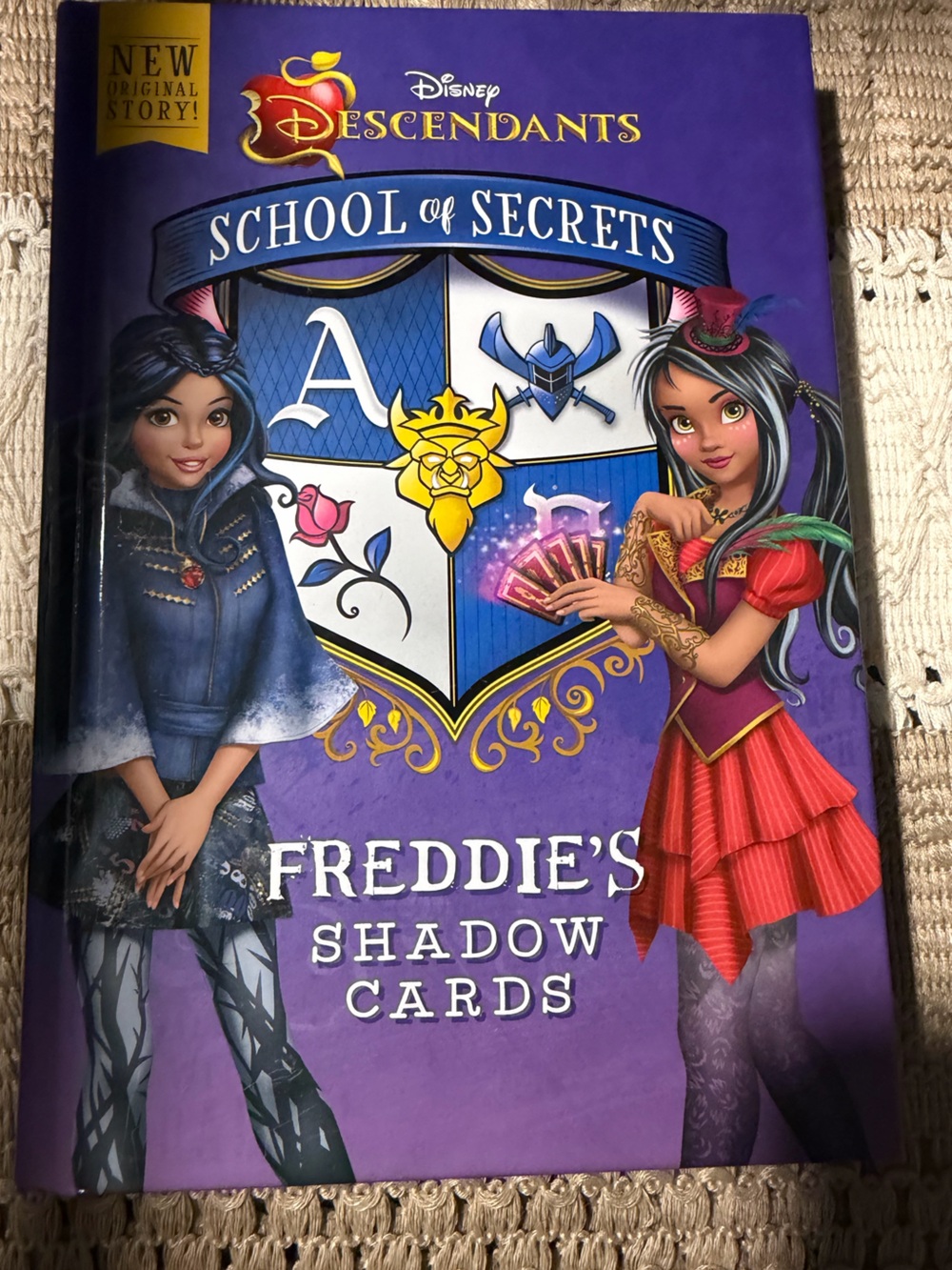 Disney Descendants Book - Freddie's Shadow Cards Hardcover Book -m